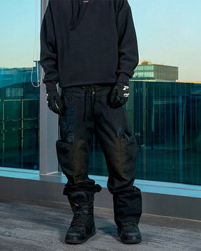 Cyberpunk black pants "Kaichi"