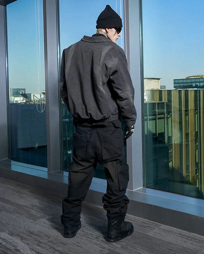 Cyberpunk black pants "Kaichi"