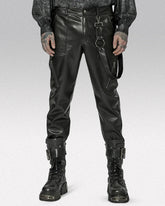 Cyberpunk leather pants "Rumo"