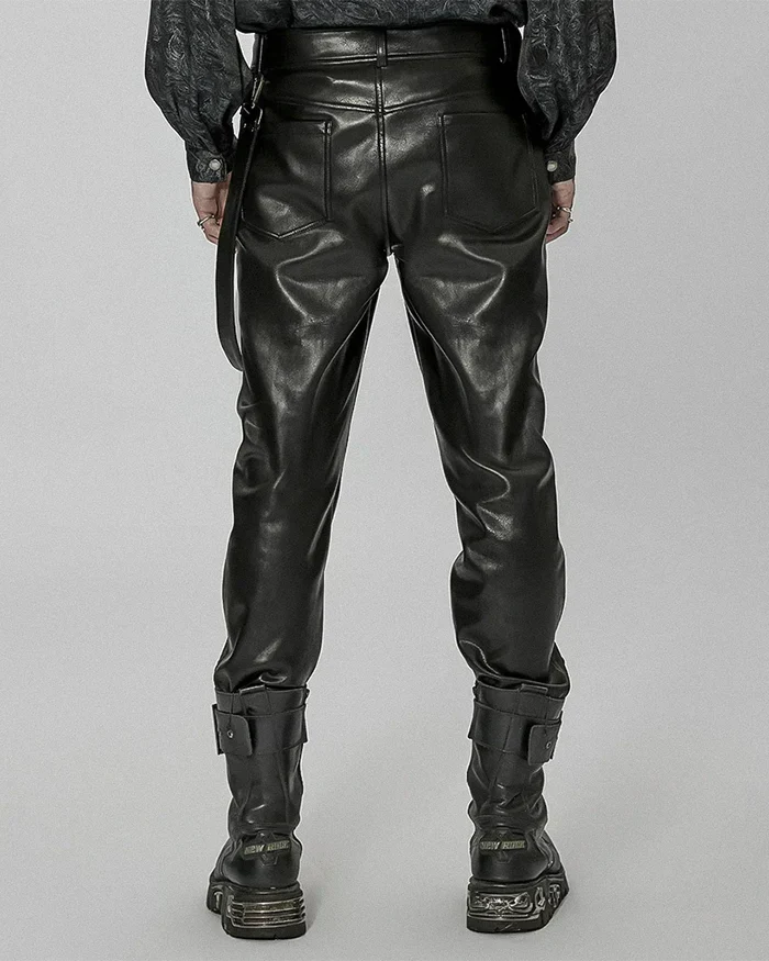 Cyberpunk leather pants "Rumo"