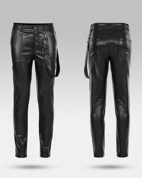 Cyberpunk leather pants "Rumo"