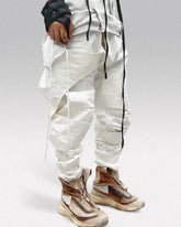 Cyberpunk white pants "Kodate"