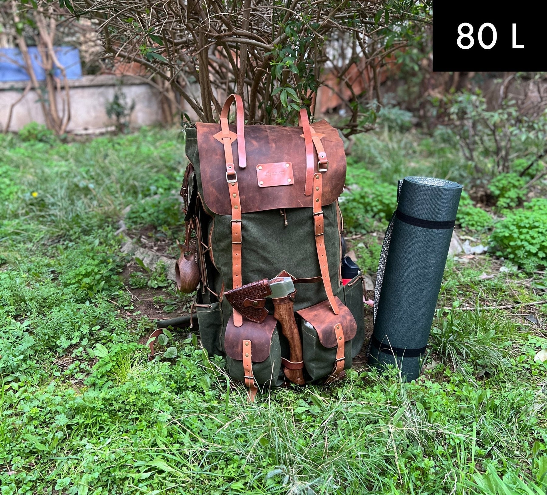 50L Bushcraft Backpack nCamping Backpack