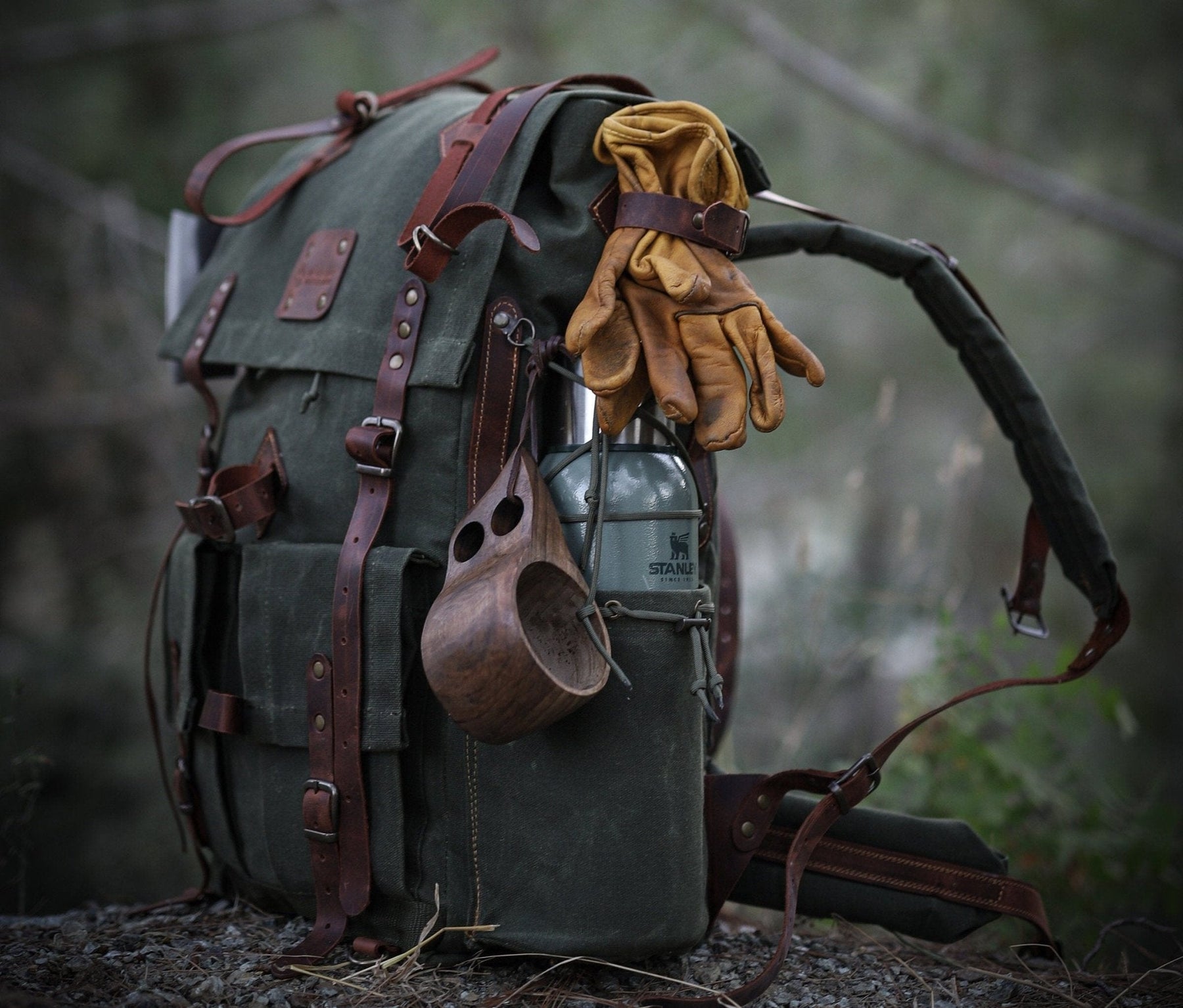 50L Bushcraft Backpack nCamping Backpack