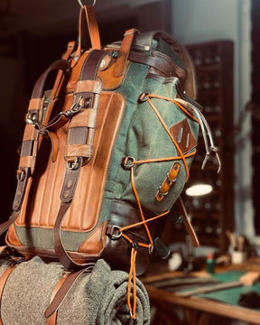 Bushcraft Design Awards Handmade Leather and Waxed Backpack