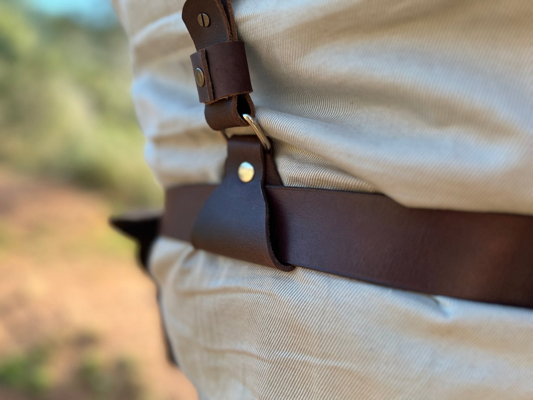 Handmade Leather Utility Belt Set Tool Belt