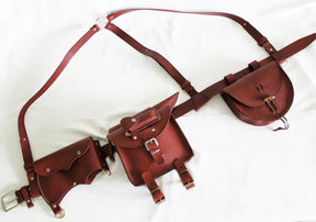 Handmade Leather Utility Belt Set Tool Belt