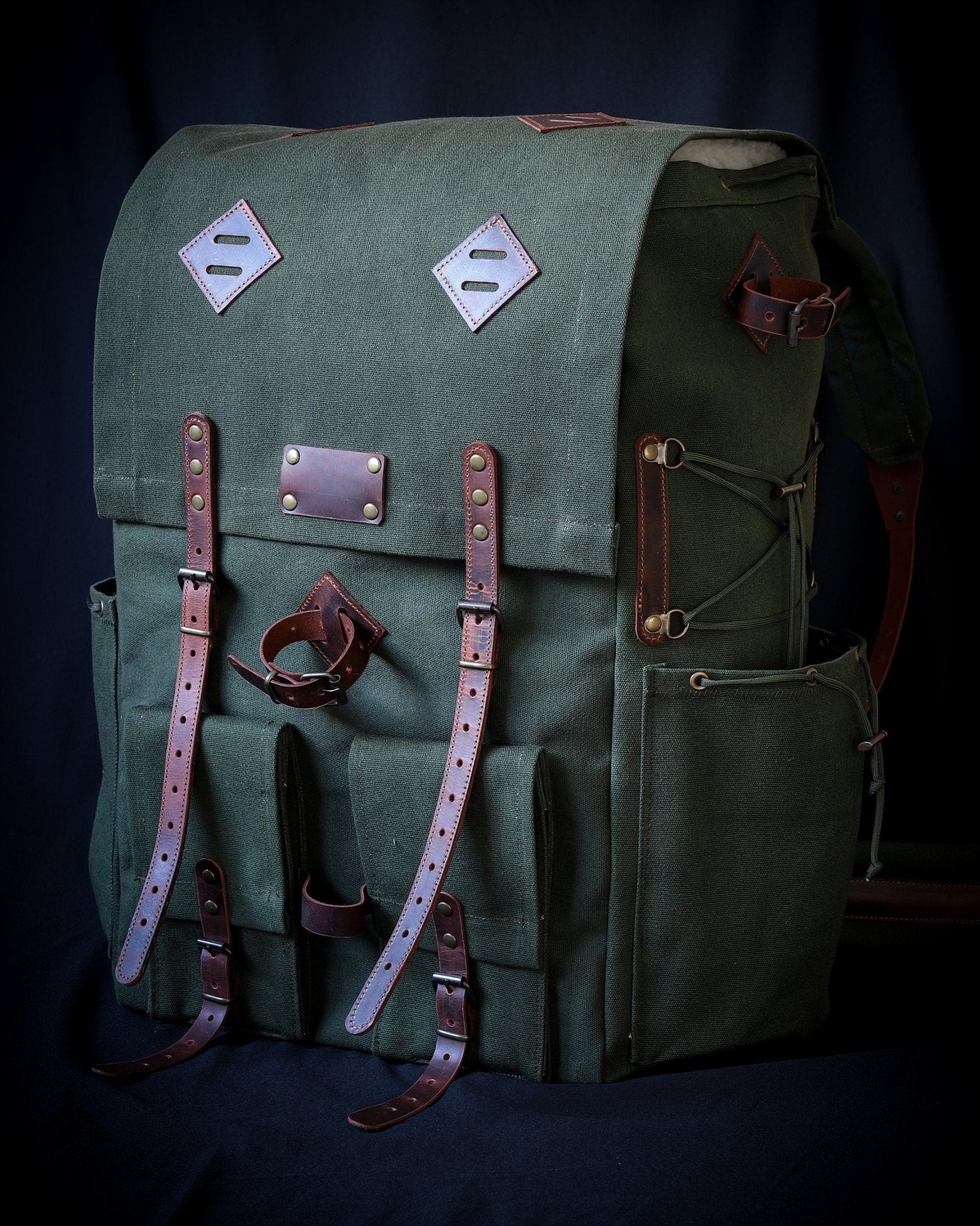 Handmade Waxed Canvas Backpack