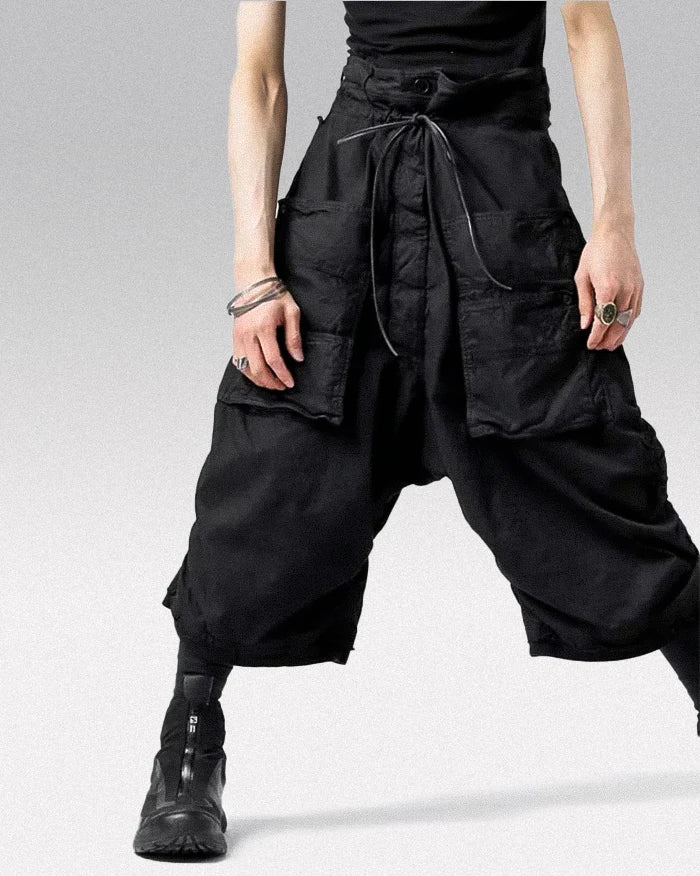 Harem pants men black "Tomako"