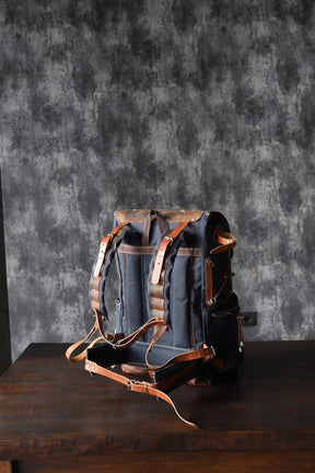 Hiking Backpack Leather - Canvas |Hiking Backpacks