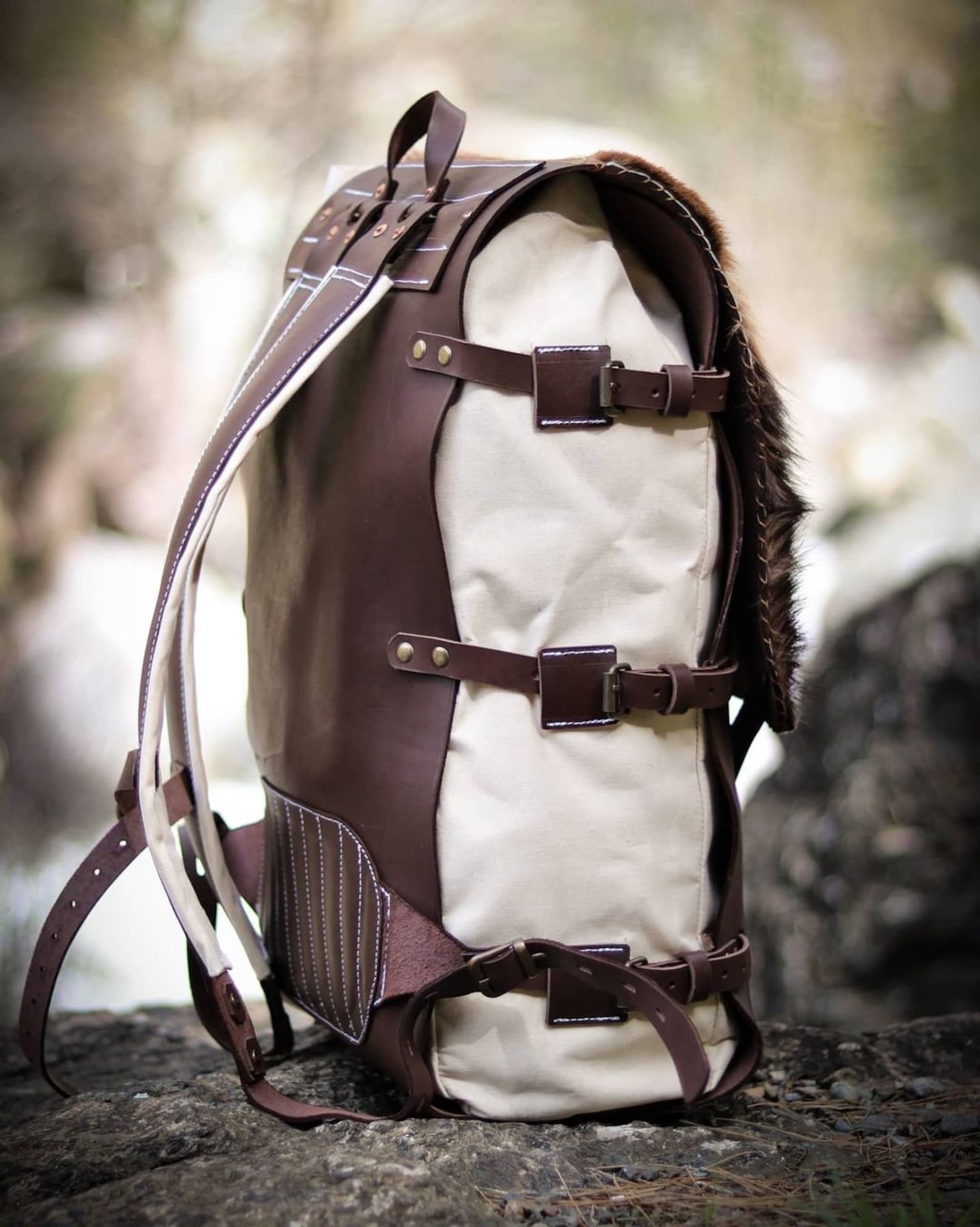 Hiking Backpack Leather Hiking Backpacks