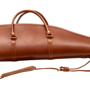 40 inch to 60 inch Light  Brown Full Leather Rifle Bag