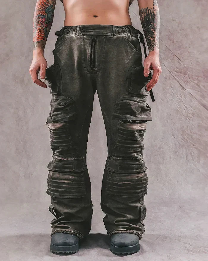 Post-apocalyptic cargo pants "Hakofu"