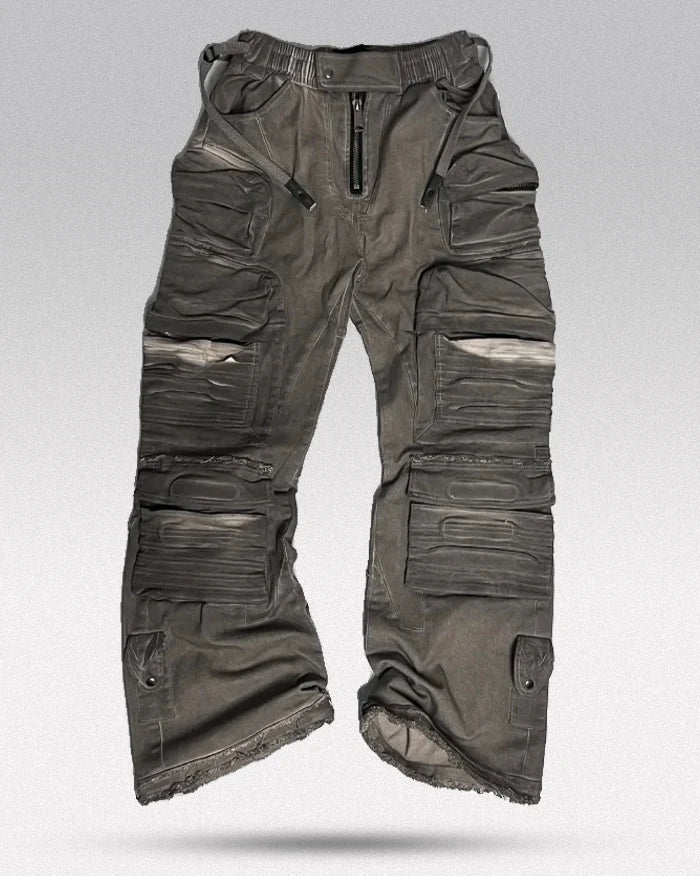 Post-apocalyptic cargo pants "Hakofu"