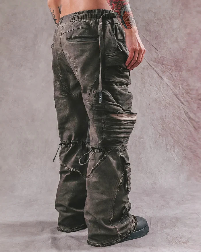 Post-apocalyptic cargo pants "Hakofu"