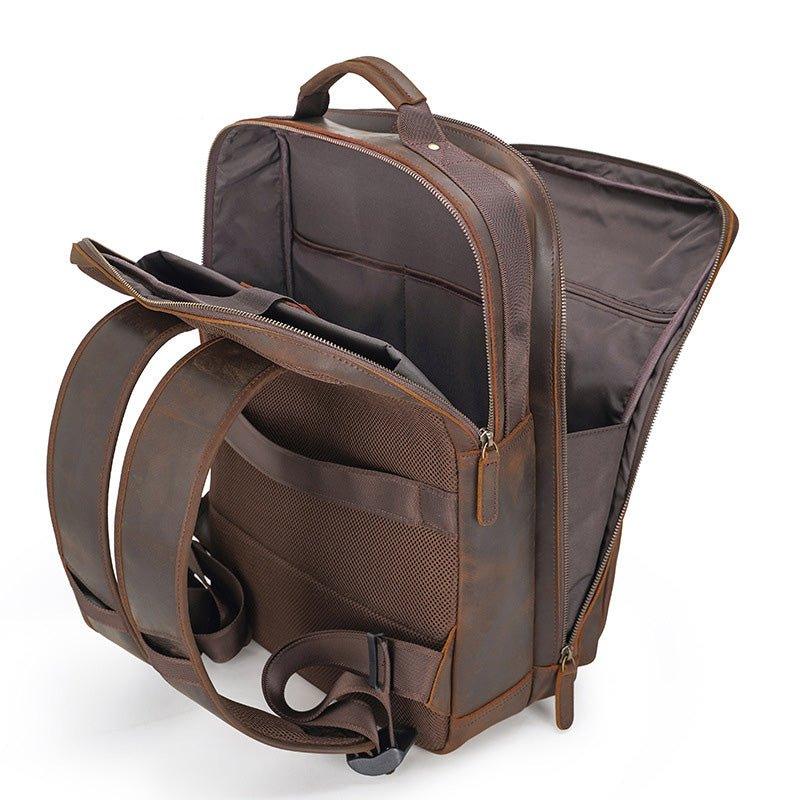 Woosir 15.6 inch Computer Leather Backpack College 17"