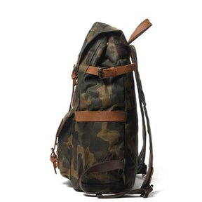 Camo Vintage Canvas Backpacks for School