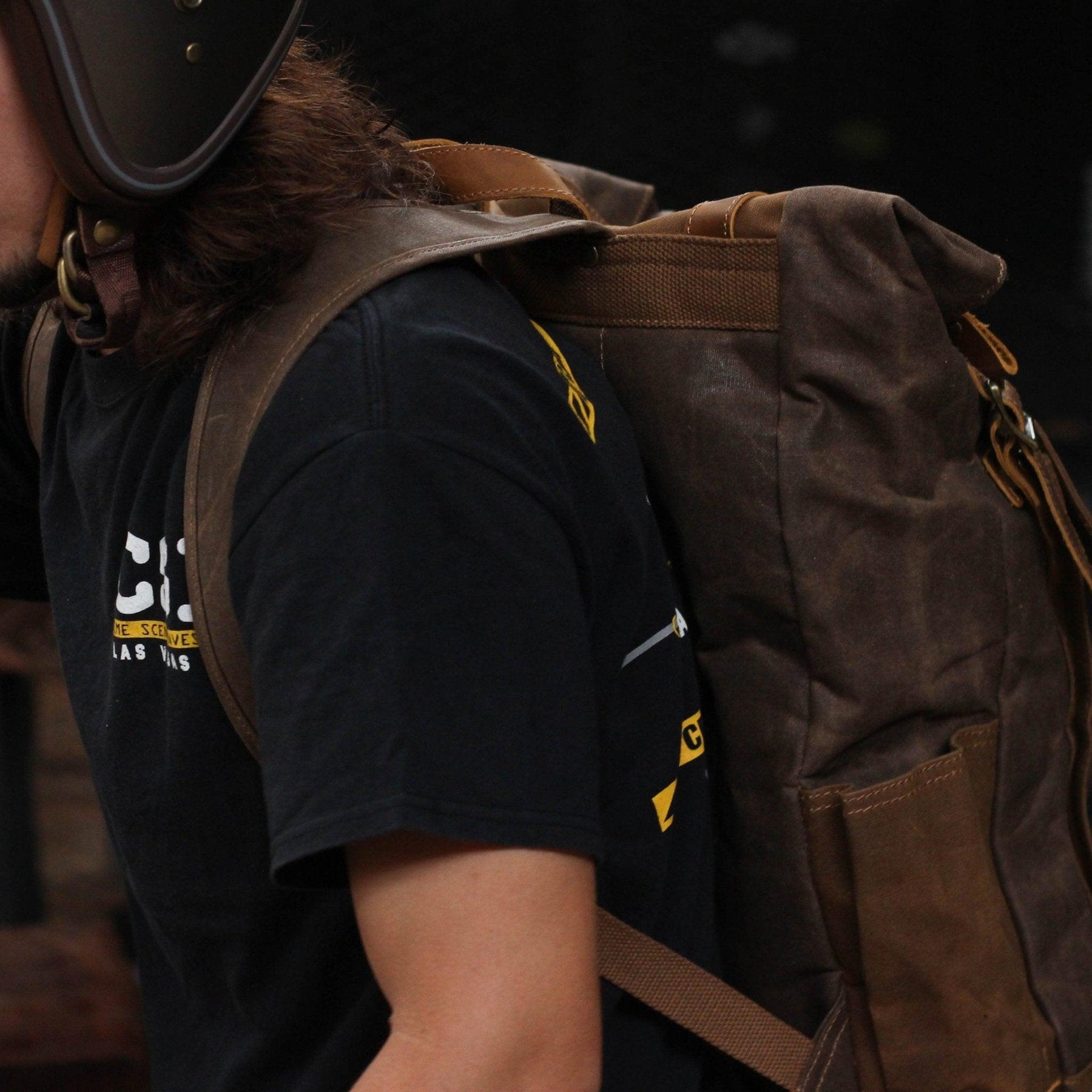 Vintage Canvas Backpack Rucksack Mens