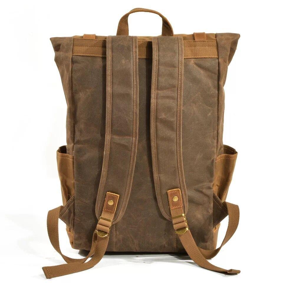 Vintage Canvas Backpack Rucksack Mens