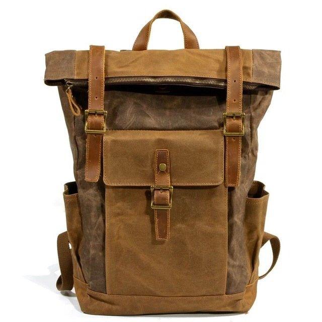 Vintage Canvas Backpack Rucksack Mens