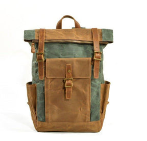 Vintage Canvas Backpack Rucksack Mens