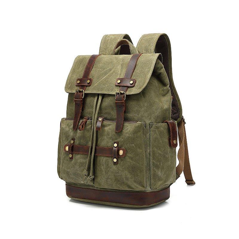 Vintage Canvas Backpack with Laptop Sleeve