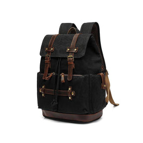 Vintage Canvas Backpack with Laptop Sleeve