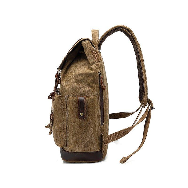 Vintage Canvas Backpack with Laptop Sleeve