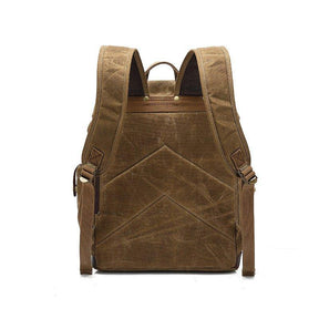 Vintage Canvas Backpack with Laptop Sleeve