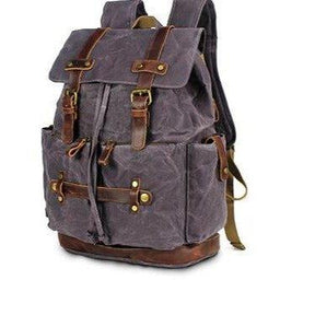 Vintage Canvas Backpack with Laptop Sleeve