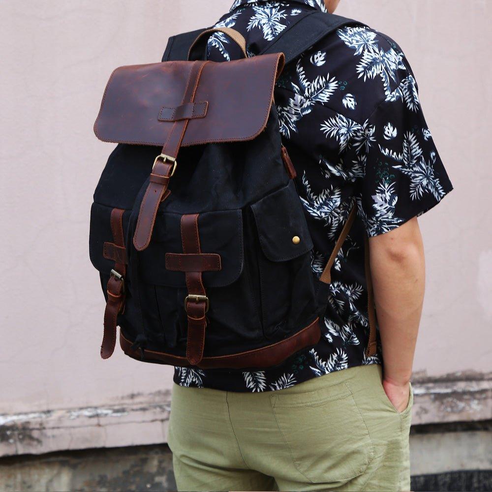 Mens Vintage Backpack Rucksack for Laptop