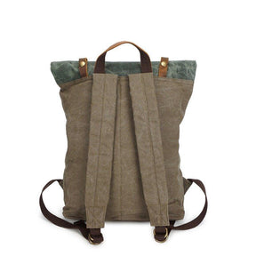 Vintage Backpack Roll Top with Laptop Sleeve