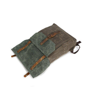 Vintage Backpack Roll Top with Laptop Sleeve