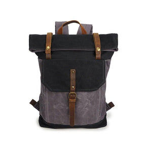 Vintage Backpack Roll Top with Laptop Sleeve