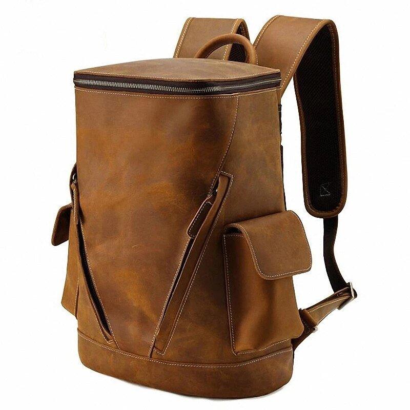 Woosir Cowhide Leather Backpack Men's