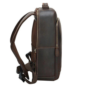 Woosir Crazy Horse Leather Laptop Backpack For Men