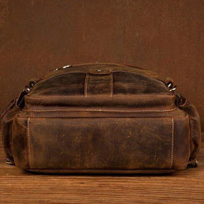 Brown Vintage Leather Backpack Laptop for Men