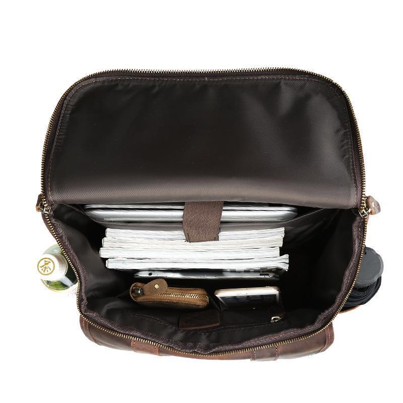 Vintage Leather Backpack for 16 Inch Laptop