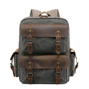 Vintage Canvas Backpack Rucksack Laptop