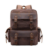 Vintage Canvas Backpack Rucksack Laptop