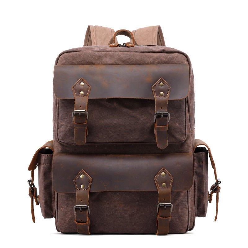 Vintage Canvas Backpack Rucksack Laptop