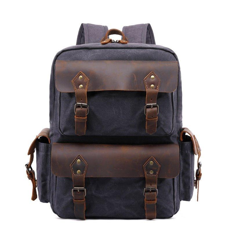 Vintage Canvas Backpack Rucksack Laptop