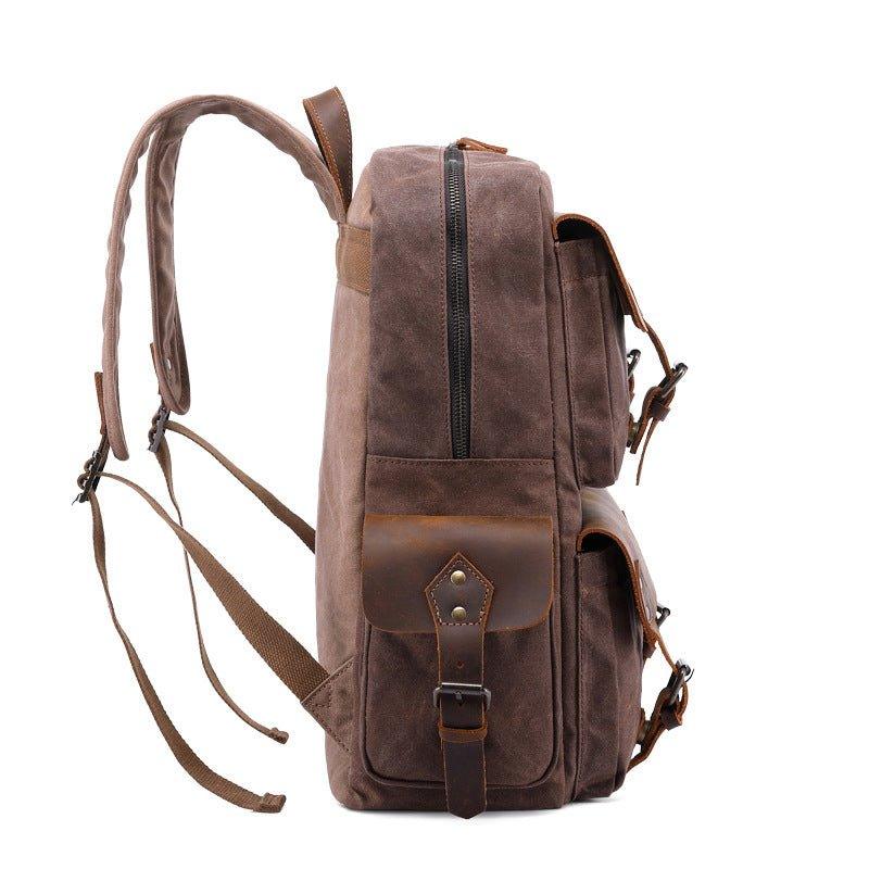 Vintage Canvas Backpack Rucksack Laptop