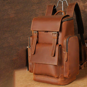 Woosir Large Leather Laptop Backpack, School, Travel