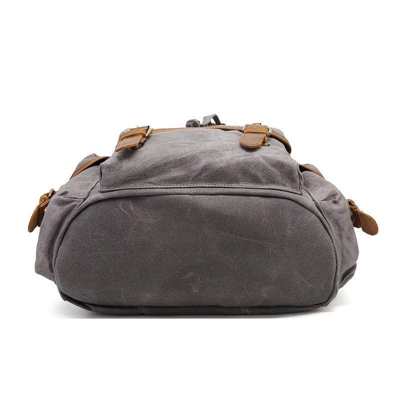 Large Leather and Canvas Backpack Rucksack