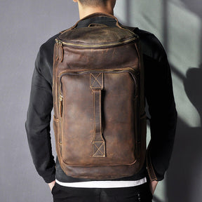 Large Leather Backpack Laptop