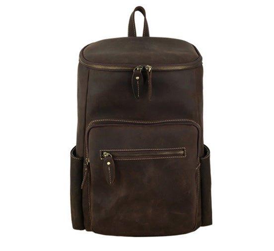 Woosir Leather Backpack Large Capacity for 15.6" Laptop