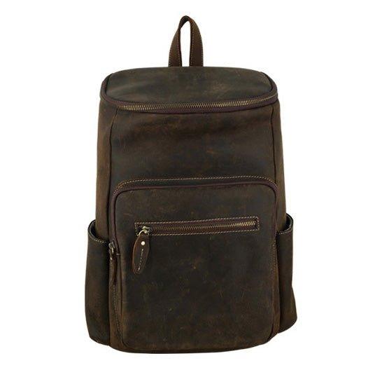 Woosir Leather Backpack Large Capacity for 15.6" Laptop