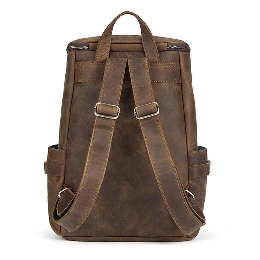 Woosir Leather Backpack Large Capacity for 15.6" Laptop