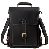 Woosir Leather Flap Backpack for Men